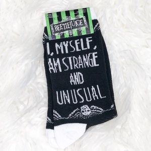 Beetlejuice NWT socks STRANGE AND UNUSUAL